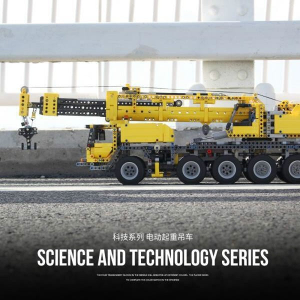 New 2606Pcs Motor Power Mobile Crane Mk II Car Model Building Kits Blocks Bricks Assembly Toy Christmas Gift