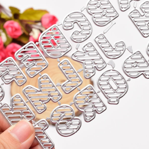 A to Z Alphabet Cutting Dies Letter Metal Die Cuts for DIY Scrapbooking Album Card Making Paper Crafts