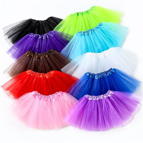 Nouveaux enfants filles tutu jupes bébé fille vêtements chrismas coloré princesse danse ballet jupe robe de bal tulle jupes Pettiskirt 2-8 ans vêteme