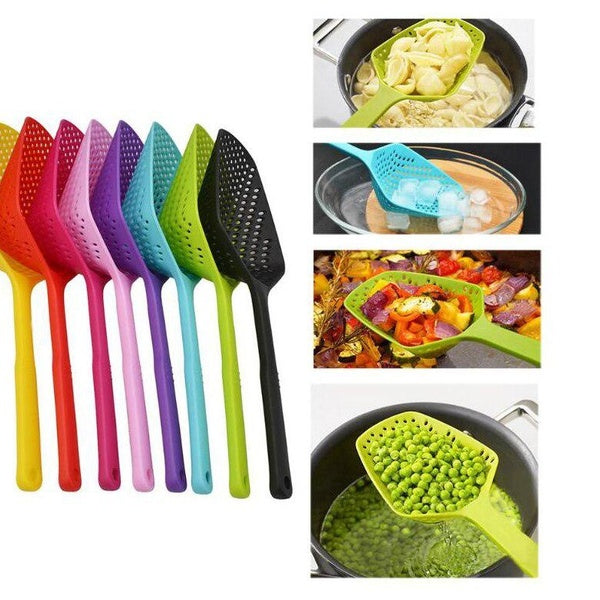 Kitchen Utensil Gadget Accessories No-stick Drain Colanders Shovel Strainers Veggies Water Leaking Cooking Tool Supplies