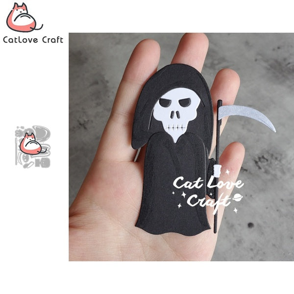 Catlove Halloween Grim Reaper Metal Cutting Dies Scrapbooking Mold Stencil Die Cuts Card Making Craft Embossing New Die For 2020