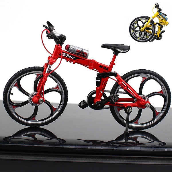 1:10 Scale Alloy Diecast Bicycle Model Foldable Road Bike Racing Car Model Toy For Collection Gift Home Office Decoration