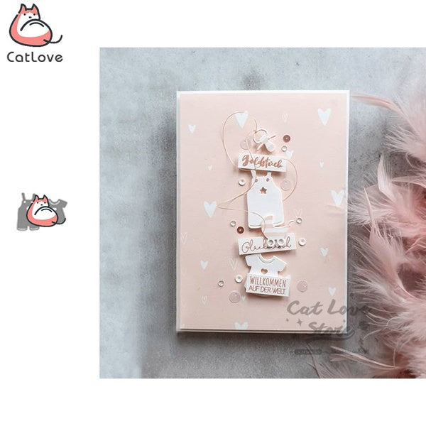 Baby Clothes Metal Cutting Dies Scrapbooking Stencil Die Cuts Card Making DIY Decorative Craft Embossing New Dies For 2020