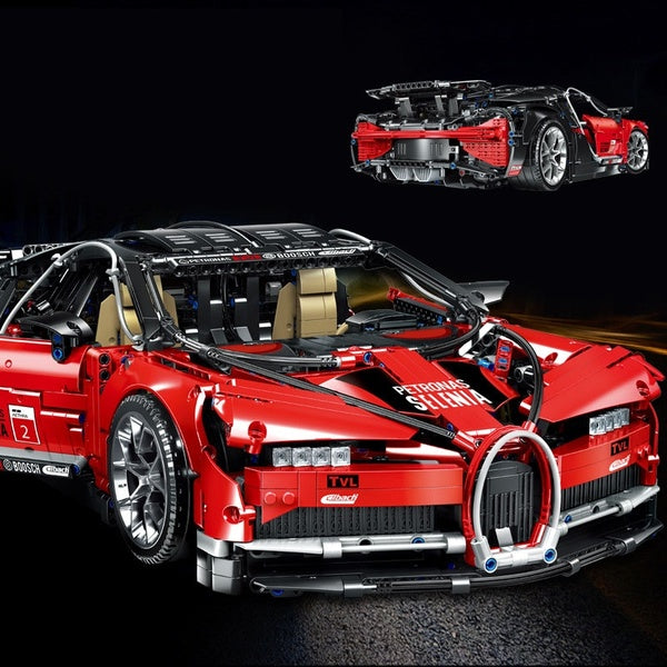 2020 NEW Red Super Racing Car Toys Building Blocks Bricks Car Set Assembly Model Toys Kids Christmas Gifts