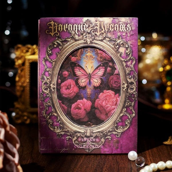 32Pcs-Pack Baroque Dream Series Material Paper Perfect for Collage Journaling Diy Scrapbooking Stationery Supplies