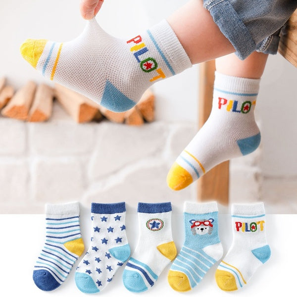 5 Pairs-lot Sock Baby Girl Boy Stuff Socks Newborn Baby Kids Infants Toddlers for 0-3 Years Baby Child Kids Clothes Accessories