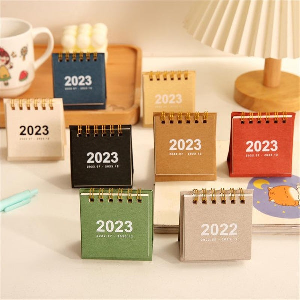 1 Pc 2023 INS Style Retro Calendar Creative Simple Planner Decoration Desk Calendar Simple Desk Diary School Office Supplies