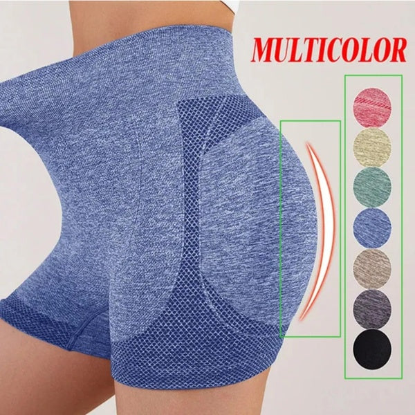 Women Yoga Shorts High Waist Workout Shorts Fitness Yoga Lift Butt Fitness Ladies Yoga Gym Running Short Pants Sportswear