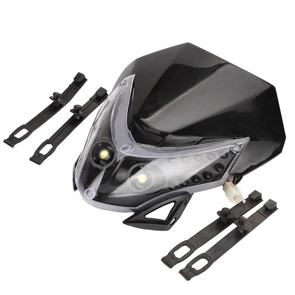 12V Universal Motorcycle Headlight Headlamp Led Lights For Dirt Pit Bike ATV