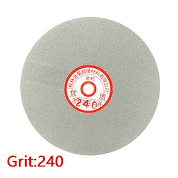Disque de polissage de ponçage de meulage de meule plate revêtue de diamant de grain 240 de 6 pouces