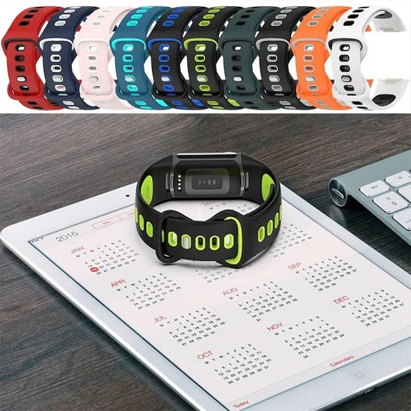 Sport Silicone Strap For Fitbit Charge 6 Band Accessories Smartwatch Replacement Wristband Bracelet For Fitbit Charge 5 Bands