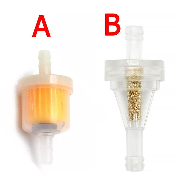 Universal 5-10Pcs 6mm Petrol Gas Fuel Gasoline Oil Filter For Scooter Motorcycle Moped Scooter ATV Dirt (B:Copper Core Gasoline Filter)