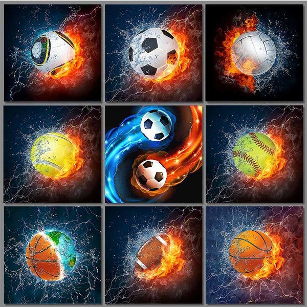 DIY 5D Diamond Painting Ball Full Drill with Number Kits Home Decor Wall Painting The Gift Arts and Crafts for Adults,Teenagers,The Old