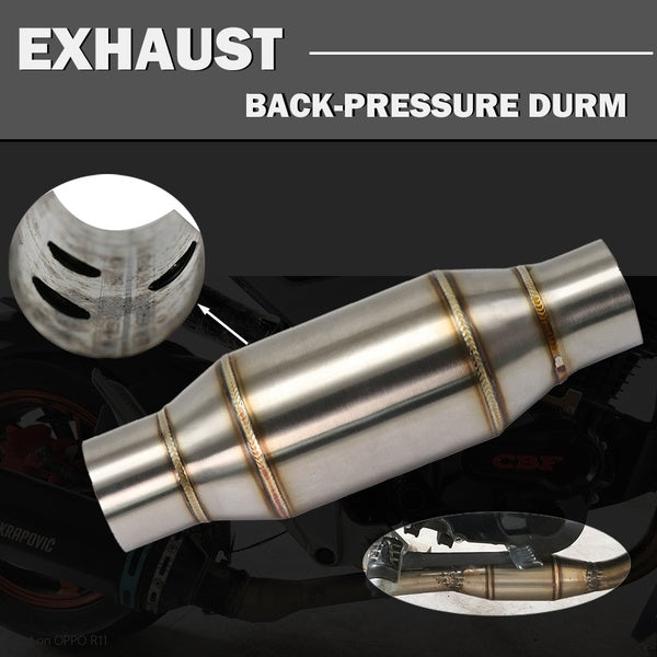 Motorcycle Exhaust Pipe Muffler Expansion Chamber Silencer For Racing Moto Exhaust