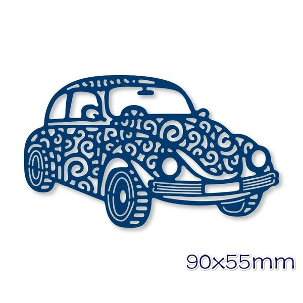 Diy Retro Lace Pattern Car Metal Dies Stencil Template for Embossing DIY Scrapbooking Paper Album Gifts Cards Making New Dies