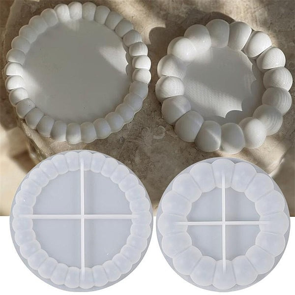 4styles Bubbles Coaster Display Plate Tray DIY Molds