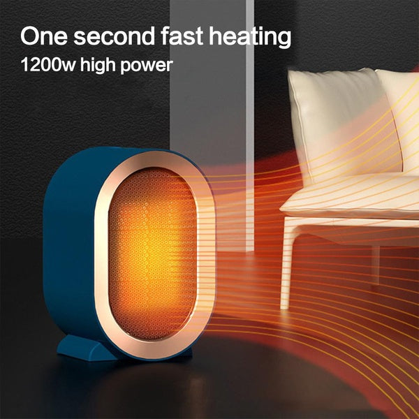 1200W Electric Heater Mini Portable Desktop Fan Heater PTC Ceramic Heating Warm Air Blower Home Office Warmer Machine for Winter