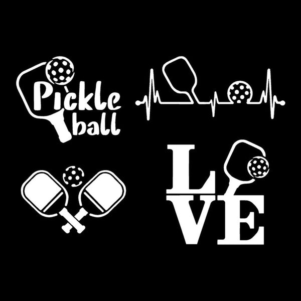 2pcs, Pickleball Decal Vinyl Sticker Car Sticker
