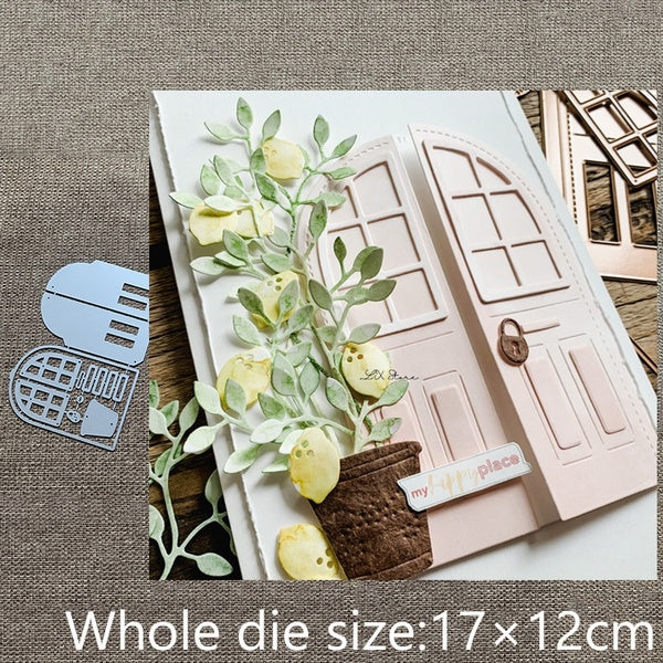 New Design Craft Metal stencil mold Cutting Dies Flowerpot door decoration scrapbook die cuts Album Paper Card Craft Embossing