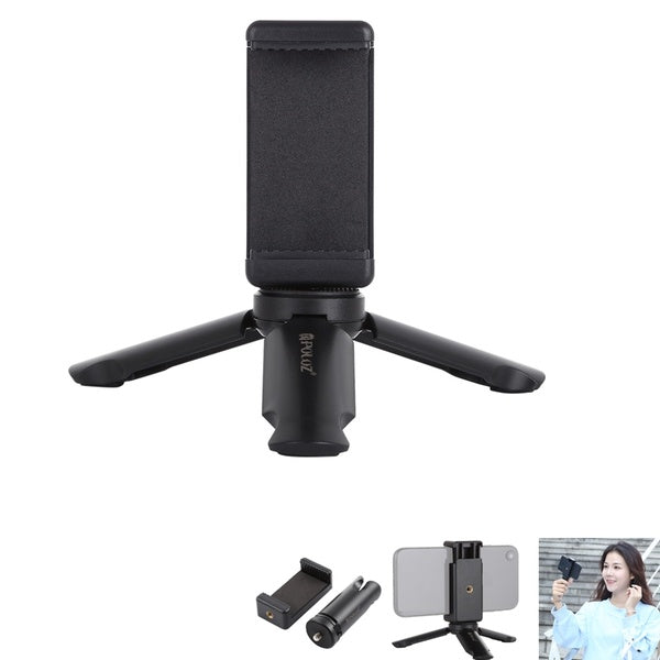 Mini Portable Pliant Support En Plastique Trépied Téléphone Trépied Universel Téléphone Pince Support Smartphones Titulaire Clip