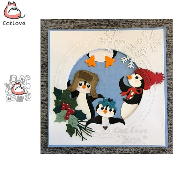Penguin Animal Metal Cutting Dies Scrapbooking Stencil Die Cuts Card Making DIY Decorative Craft Embossing New Dies For 2019