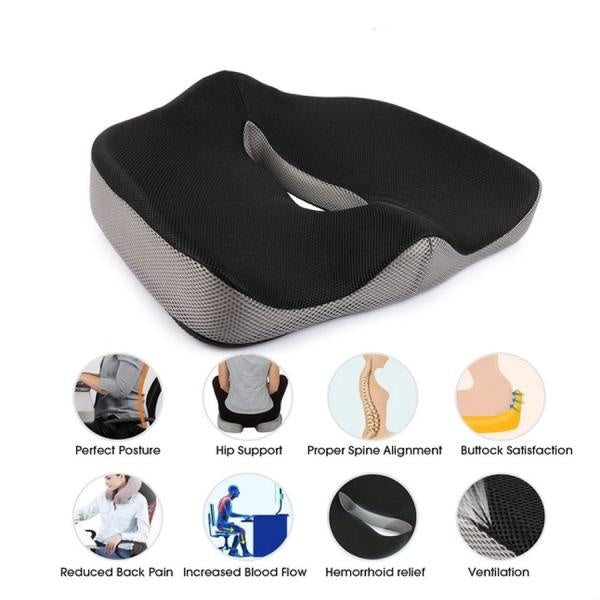 Chair fart cushion pad home office non-slip memory foam cushion for car seat