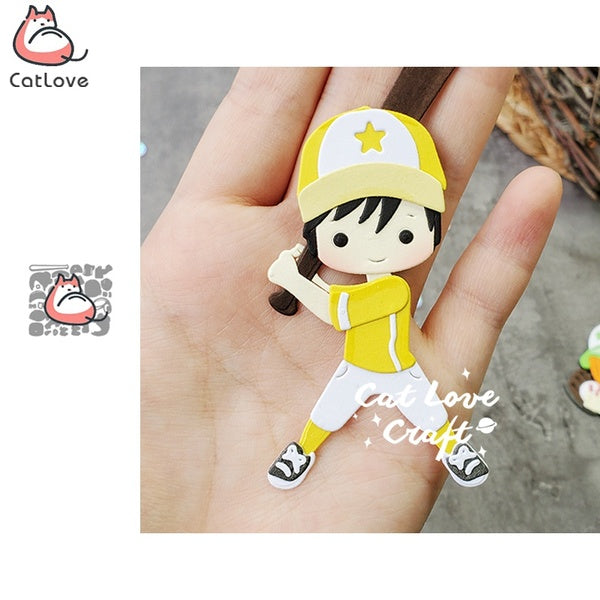 Baseball hommes femmes joueurs métal coupe matrices Scrapbooking pochoir découpes fabrication de cartes bricolage artisanat gaufrage nouvelles matric