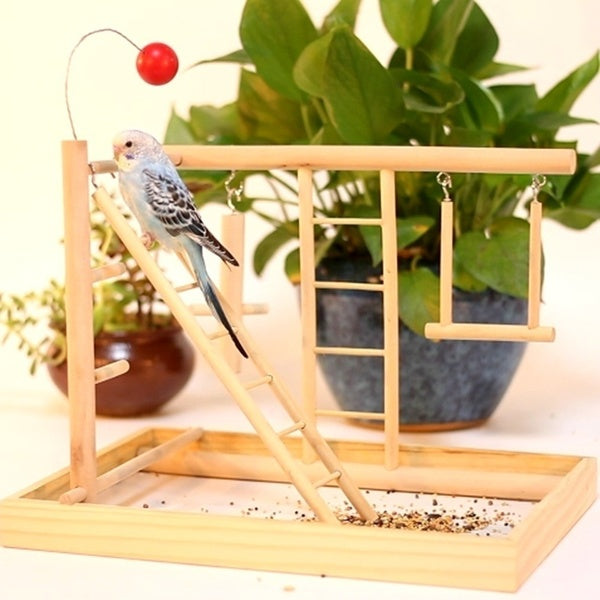 Bird Training Amusement Location Climbing Ladder Stand Bird Swing Bird Play Exercise Grinding Toy