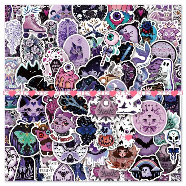 10-25-50-100pcs Creative cute Goth style stickers ghost Goat Satanic graffiti Stickers for DIY Luggage Laptop Skateboard Motorcycle Bicycle Stickers