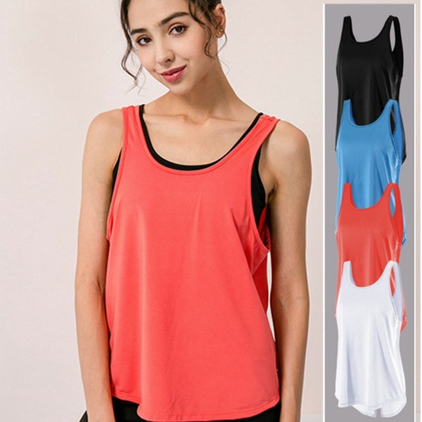 New Design Women's Breathable Fitness Running Stretch Sleeveless Vest Breathable Cool Yoga Vest Women Clothing