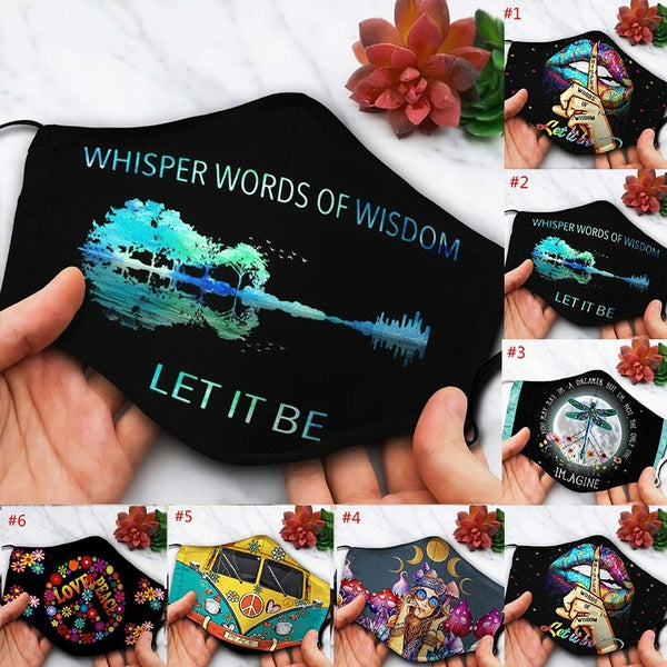 2021 Fashion Colorful Lips Mask Let It Be Mask Fashion Adult Face Mask