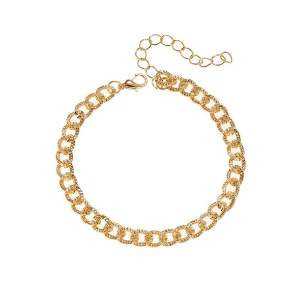 2023 Fashion Jewelry Gold Adjustable Chain Anklets for Women Vintage Copper Anklet Summer Accessories Matron Inn