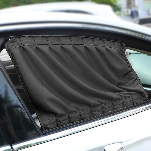 1-2 Pack Car Curtains Window Shades UV Protection Auto Privacy Shade Valances for Side Window Universal Windshield Sunshade Van Curtain Mesh Screen B