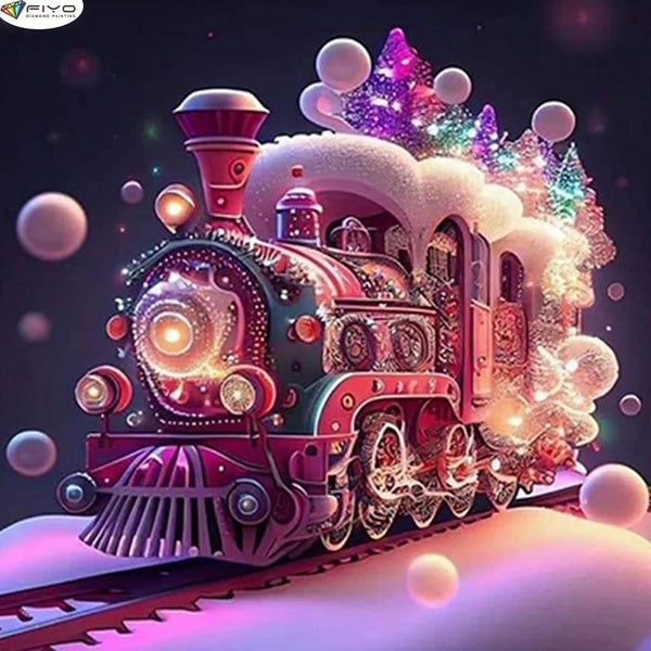 FIYO Colorful Car DIY 5D Diamond Painting Full Drill with Number Kits Home and Kitchen Fashion Mosaic Diamond Painting Canvas Wall Decoration Gift Cr