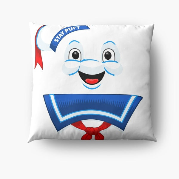 Ghostbusters: Afterlife Mr. Marshmallow Destruction (happy) Home Decor Pillow Covers Throw Pillow Case