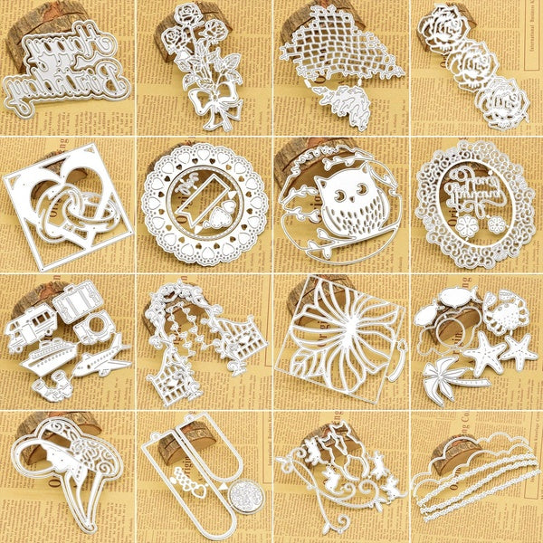New Metal Cutting Dies Stencil Paper Embossing Dies For DIY Scrapbooking Album Decoration Card Making Craft Kit