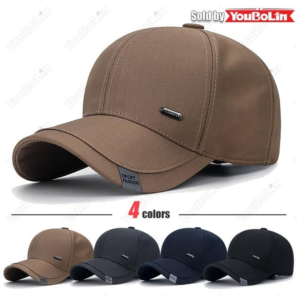 Nouvelle mode coton vêtements tissu d'âge moyen casquette de Baseball casquettes de camionneur classique hommes en plein air décontracté sport papa c