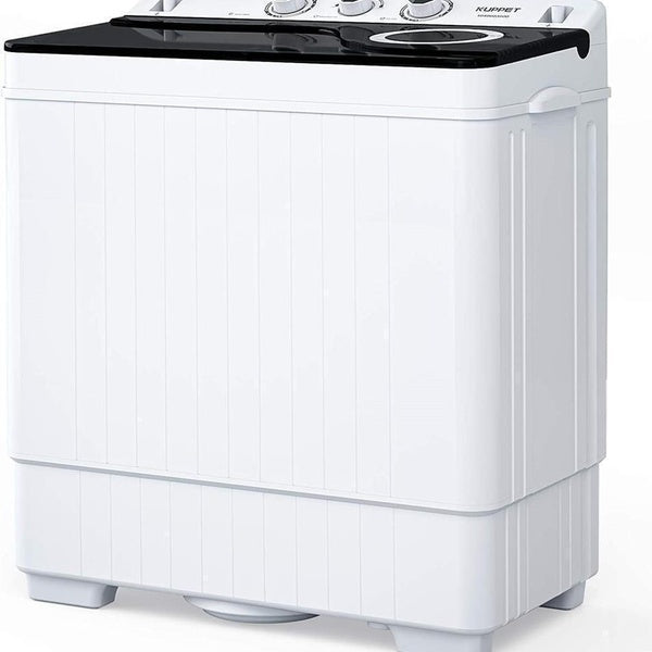 26lbs Clothing Washing Machine Twin Tub Laundry Spin Dryer Knob Control Durable