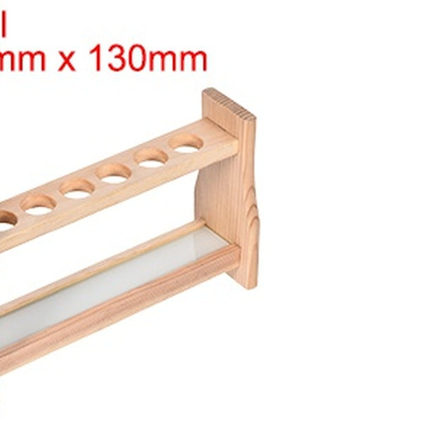Support de tube à essai en bois 6 puits pour tubes à centrifuger de 25 ml