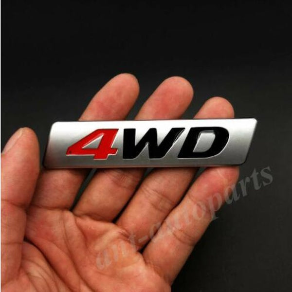 Metal Matte 4WD Car Trunk Tailgate Rear Emblem Badge Decals Sticker AWD 4X4 SUV