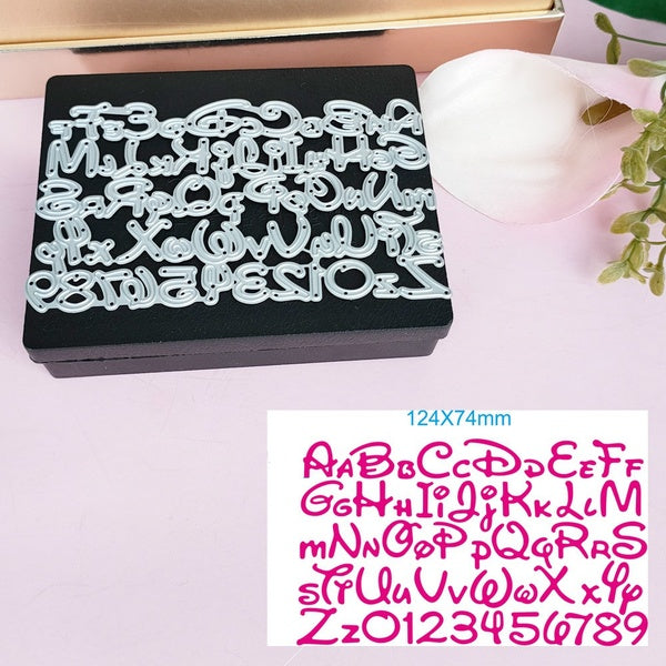 Alphabet Letter Number Metal Cutting Dies Scrapbooking Decorative Embossing Mold Craft Stencil Punching Templates