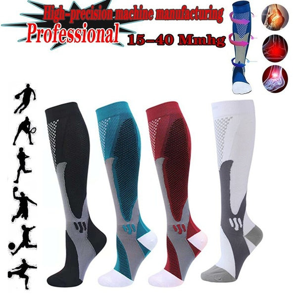 1 Pairs Pure Color Movement Compression Socks for Men Women Running Socks Running Nurses Splints Flight Travel Socks