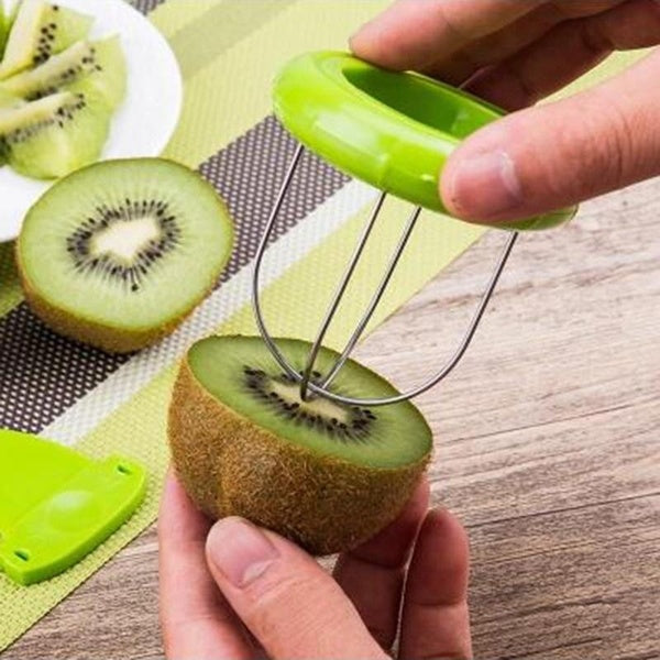 1 PC Mini Fruit Kiwi Cutter Éplucheur Trancheuse Cuisine Gadgets Outils Kiwi Peeling Outils pour Pitaya Trancheuse Outils De Cuisine