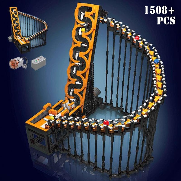 New Track Building Blocks Toys Ball Contraption Model DIY Bricks Kits for Adults Children Kids Gifts