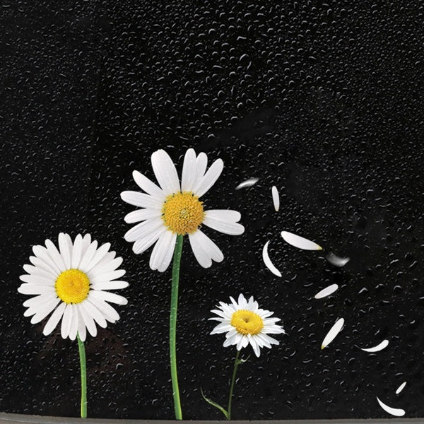 Noizzy Daisy Petals Car Stickers Floral Beautiful Life Auto Vinyl Decal Bumper Window for Women Car Tuning Styling Accessories