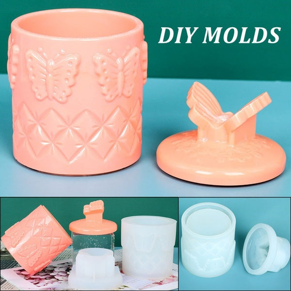 DIY Butterfly Storage Box Resin Molds Silicone Moulds for Epoxy Resin Handmade Storage Box Home Table Decorations Craft Making Tools