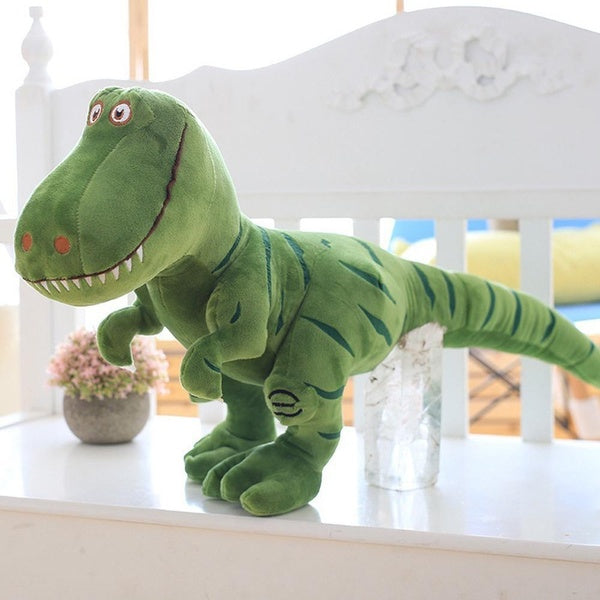 Dinosaur Plush Toy Cartoon Stuffed Animal Green 30cm Size Children's Birthday Gift Baby Companion Kawaii Style Tyrannosaurus Rex