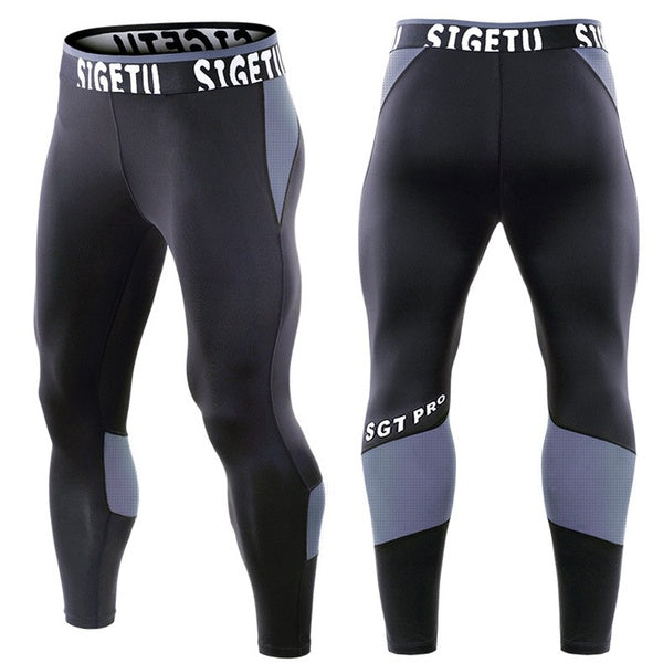 Pantalons de Compression pour hommes collants de Sport Leggings hommes pour homme hommes course à pied sport Fitness pantalon d'entraînement à séchag
