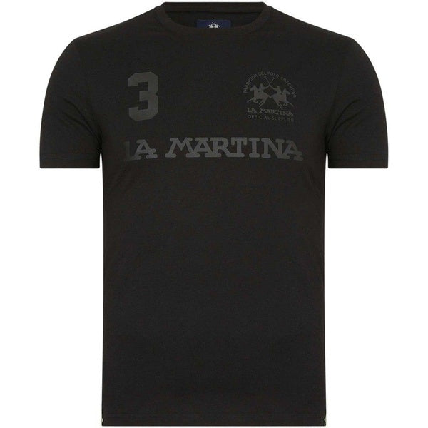 La Martina Brand T-shirt en coton Slim Fit pour hommes S-4XL