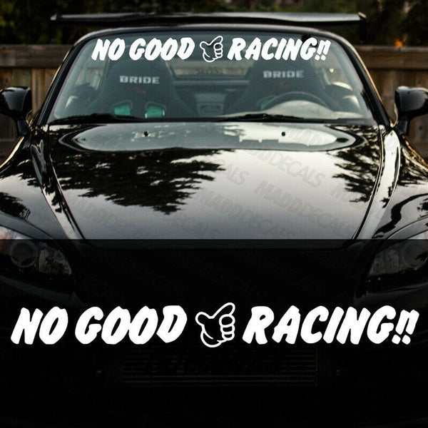 No Good Racing Windshield Banner Decal Sticker JDM 36"